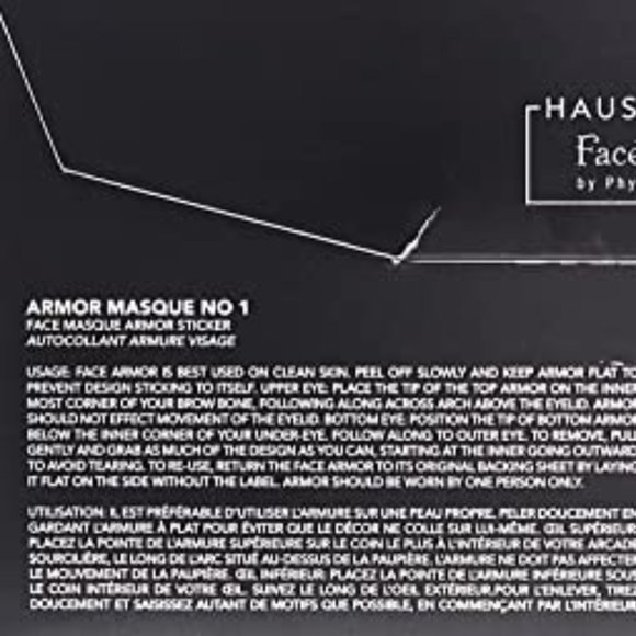 HAUS LABORATORIES By Lady Gaga: ARMOR MASQUE NO. 1 | Face Mask Sticker  NEW! - Picture 10 of 12